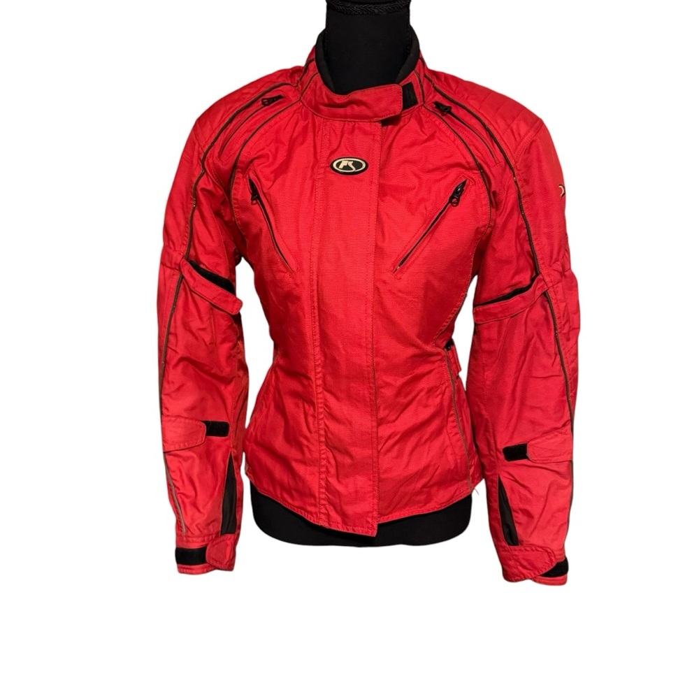 Red motorcycle jacket unsized unisex